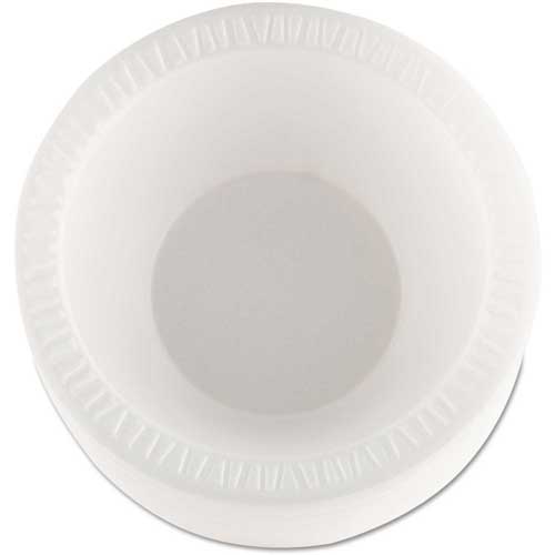 Bowl Foam Dinner Sturdy Insulated White Basix Lightweight Sweetheart 12 Oz. (125/BG 8BG/CS) by Lagasse, Inc.  ID SCCFS12BN